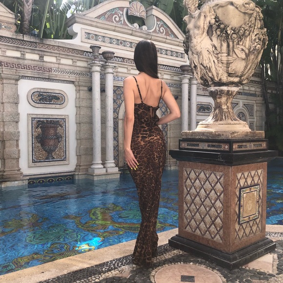 Rat and boa style leopard dress - Picture 10 of 13